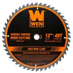 12 In. 48-TOOTH Carbide-tipped Professional Woodworking Blade For Miter Saws. Fixed Price $22.94.