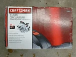 Craftsman Laser Trac 7-1/4" Circular Saw, #320.10870, Corded 14 Amp, Work Light. Fixed Price $67.50.