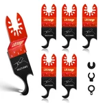 Litorange Extended Hook Blade For Oscillating Tool, 5 Pack Red. Fixed Price $18.71.