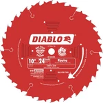 Diablo Ripping Circular Saw Blade, 10IN., 24 Tooth, For Cuts Wood,. Fixed Price $29.97.