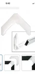 New Crl Plastic Miter Screen Corner 3/8 Pack Of 100, #WSPC106. Fixed Price $20.58.