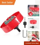 Hychika 6 Inch Bi-metal Hole Saw Kit Precision Wood & Plastic Cutting Tool. Fixed Price $26.99.
