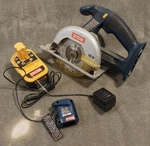 Ryobi P501 18 Volt 1/2" Circular Saw , Battery (no Good) And Charger P111. Fixed Price $20.00.
