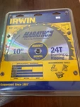Irwin 14233 10" 24 Circular Saw Blade, Steel. Fixed Price $16.00.