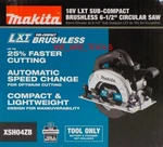 New In Box Makita XSH04ZB Brushless Cordless 6-1/2" Circular Saw Lxt Volt. Fixed Price $169.97.