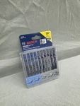 Bosch T5002 Wood Metal 10PC Jig Saw Blade Set T-shank Fits All. Fixed Price $19.99.