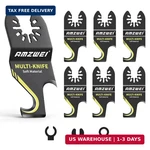 Amzwei 6PCS Hook Knife Oscillating Multi Tool Blade, Triped-edge Push Pull Scrap. Fixed Price $14.98.