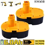 2PACK 6.0AH Battery For Dewalt 18V Cordless Power Tools Xrp DC9096 DC9098 DE9098. Fixed Price $34.99.