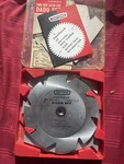 Sears Craftsman 7" Dado Thin Rim Satin Cut Set 93257 Table Saw Blades Ww Usa. Fixed Price $20.00.