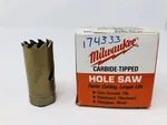Milwaukee 49-56-0873 7/8 In Carbide Tipped Hole Saw JN21. Fixed Price $5.43.