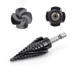 Comoware M35 Cobalt Step Drill Bit, 4 Spiral Flute, With 3/8 Hex Sha.... Fixed Price $34.02.
