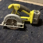 Ryobi 5-1/2"IN Circular Saw P501G 18V Lithium-ion Cordless Tool+batt Tested. Fixed Price $34.00.