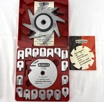 Vintage Sears Craftsman 3215 Molding Head 19 Pc Set & 7" Adjustable Dado Blade. Fixed Price $49.87.