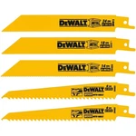 Reciprocating Saw Blades Metal Woodcutting Piece Set DW4857 Yellow Dewalt. Fixed Price $28.99.