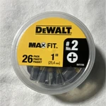 Dewalt Max Fit #2 Screwdriver Bit Set 1IN 26-PACK For Drill. Fixed Price $10.00.