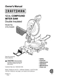 Craftsman 315.212220 Miter Saw Owners Instruction Manual. Fixed Price $20.24.