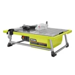 Ryobi 4.8 -amps 7 In. Blade Corded Tabletop Wet Tile Saw. Fixed Price $74.99.