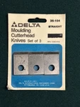 Delta/rockwell Moulding Cutter Knives NO.35-104 Straight Mfg. 8143. Fixed Price $16.99.